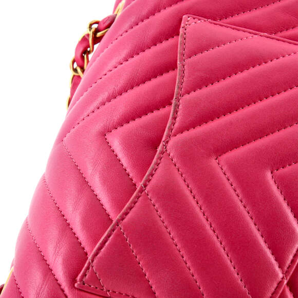 Chanel Classic Single Flap Bag Chevron #239909C33B - Picture 8 of 9